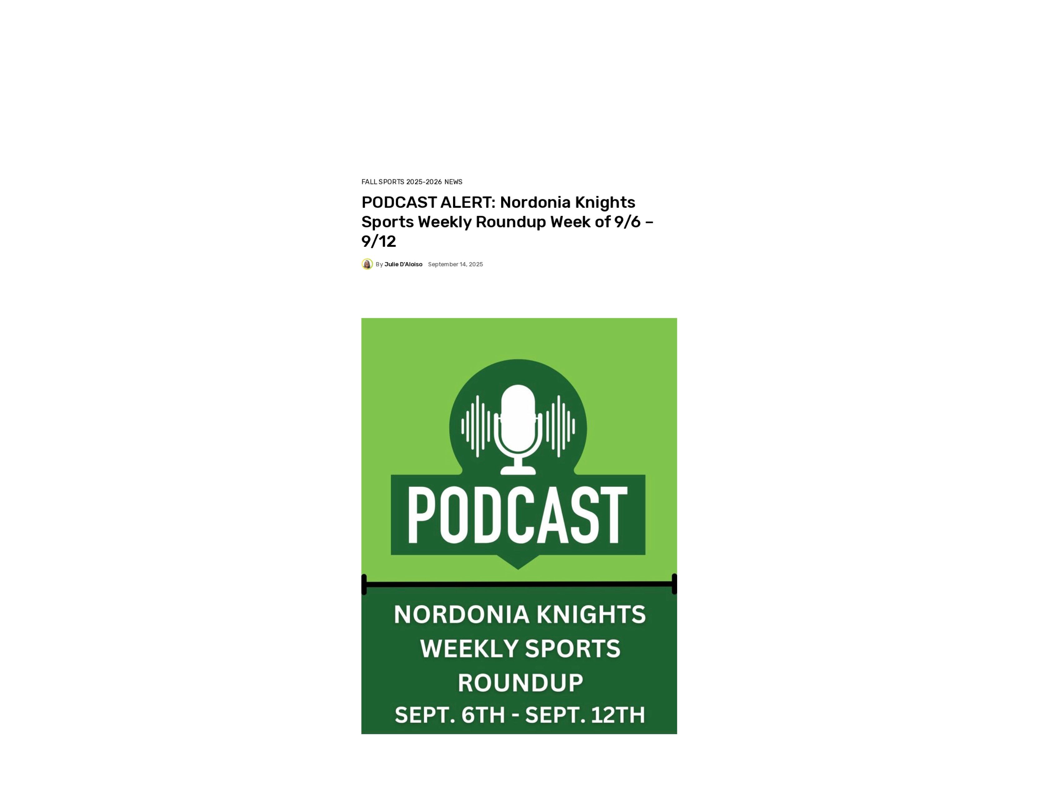 2025 09 14 Nordoniahills News Sports Roundup Article Photo